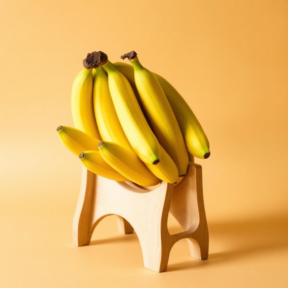 Stand para bananas en madera